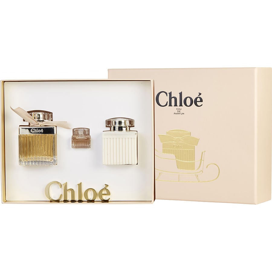 CHLOE by Chloe - EAU DE PARFUM SPRAY 2.5 OZ & BODY LOTION 3.4 OZ & EAU DE PARFUM 0.17 OZ MINI