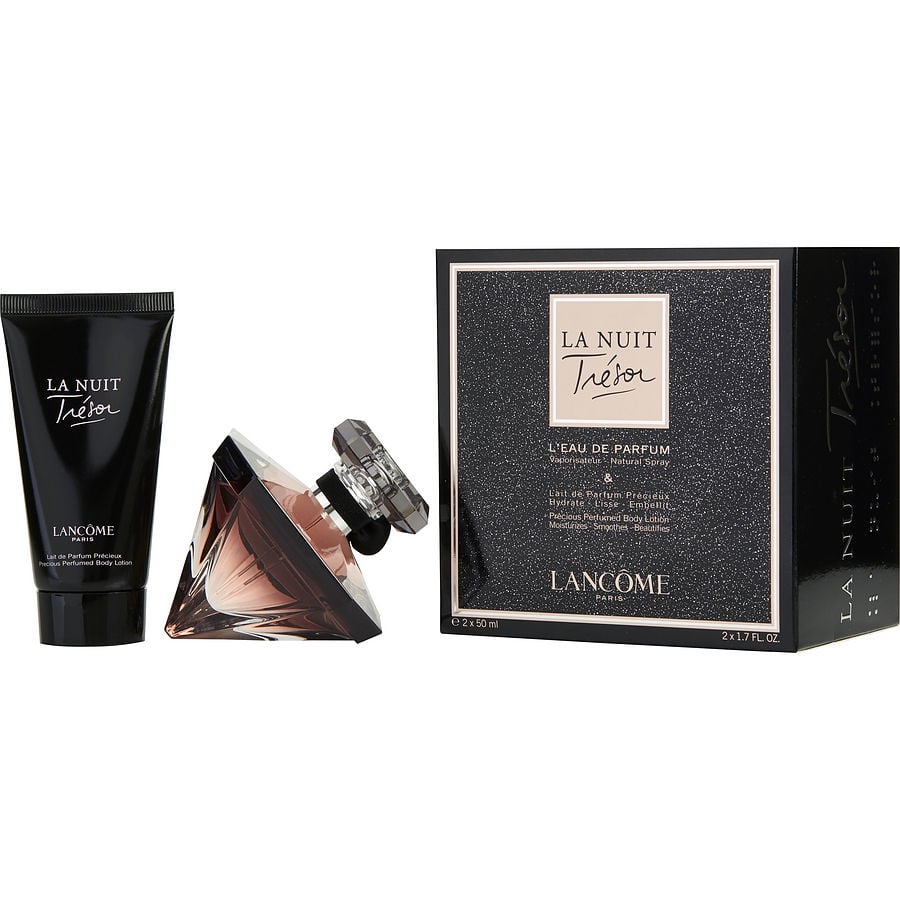 TRESOR LA NUIT by Lancome - EAU DE PARFUM SPRAY 1.7 OZ & BODY LOTION