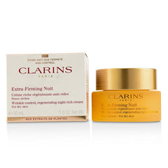 Clarins by Clarins - Extra-Firming Nuit Wrinkle Control, Regenerating Night Rich Cream - For Dry Skin