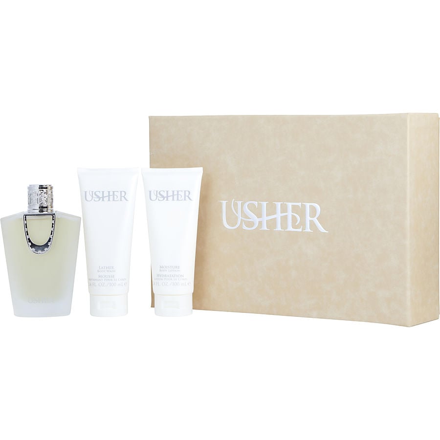 USHER by Usher - EAU DE PARFUM SPRAY 3.4 OZ & BODY LOTION 3.4 OZ & BODY WASH 3.4 OZ