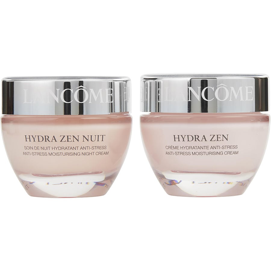 LANCOME by Lancome - Hydra Zen Moisturising Partners Set: Anti-Stress Moisturising Cream 50ml/1.7oz + Anti-Stress Moisturising Night Cream 50ml/1.7oz - All Skin Types