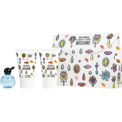 MOSCHINO CHEAP & CHIC SO REAL by Moschino - EDT 0.16 OZ MINI & BODY LOTION 0.8 OZ & SHOWER GEL 0.8 OZ