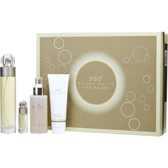 PERRY ELLIS 360 by Perry Ellis - EDT SPRAY 3.4 OZ & BODY MIST 4 OZ & SHOWER GEL 3 OZ & EDT SPRAY 0.25 OZ MINI