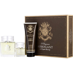 ARROGANT by English Laundry - EDT SPRAY 3.4 OZ & 3-IN-1 BODY WASH 8 OZ & EDT SPRAY 0.68 OZ