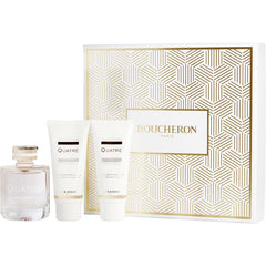 BOUCHERON QUATRE by Boucheron - EAU DE PARFUM SPRAY 3.3 OZ & BODY LOTION 3.3 OZ & SHOWER GEL 3.3 OZ