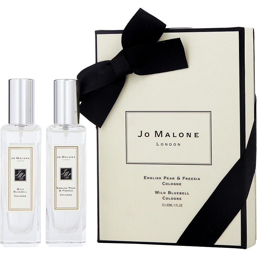 JO MALONE VARIETY by Jo Malone - 2 PIECE SET WITH WILD BLUEBELL & ENGLISH PEAR AND FREESIA AND BOTH ARE COLOGNE SPRAY