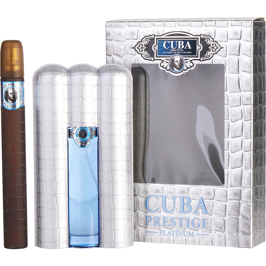 CUBA PRESTIGE PLATINUM by Cuba - EDT SPRAY 3 OZ & EDT SPRAY