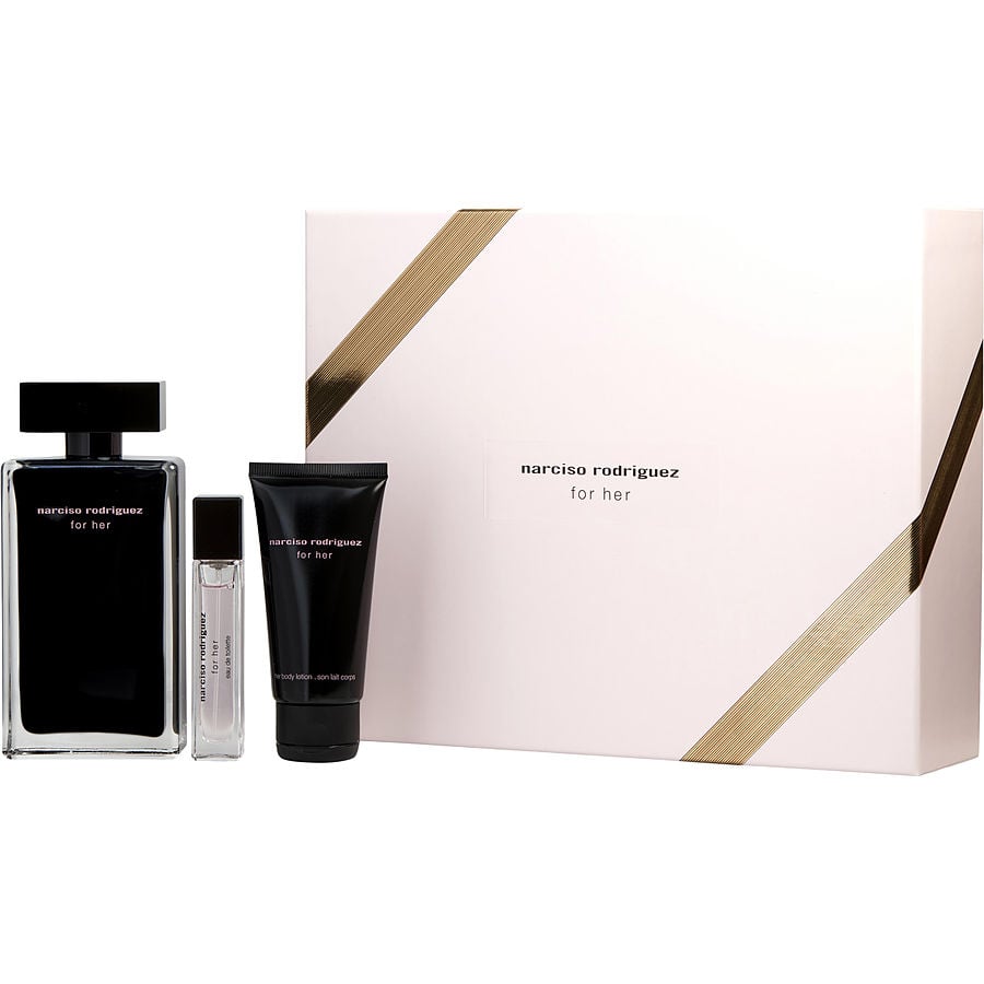 NARCISO RODRIGUEZ by Narciso Rodriguez - EDT SPRAY 3.3 OZ & BODY LOTION 1.7 OZ & EDT SPRAY 0.33 OZ MINI