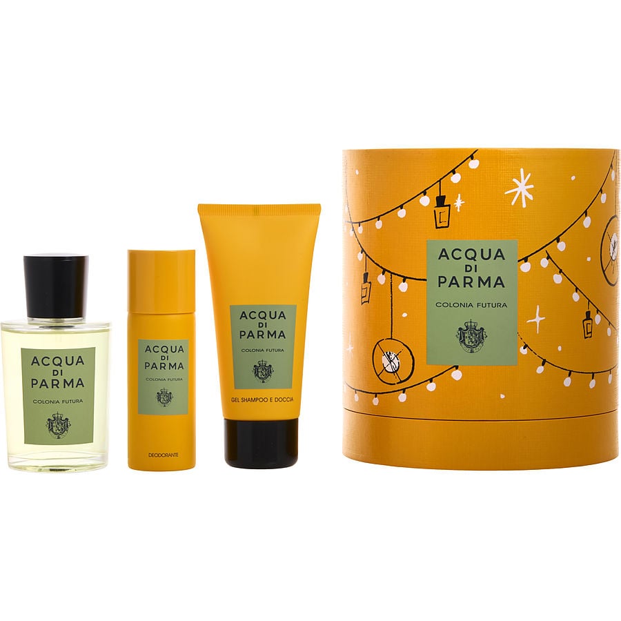 ACQUA DI PARMA COLONIA FUTURA by Acqua di Parma - EAU DE COLOGNE SPRAY 3.4 OZ & DEODORANT SPRAY 1.7 OZ & HAIR & BODY SHOWERL GEL 2.5 OZ