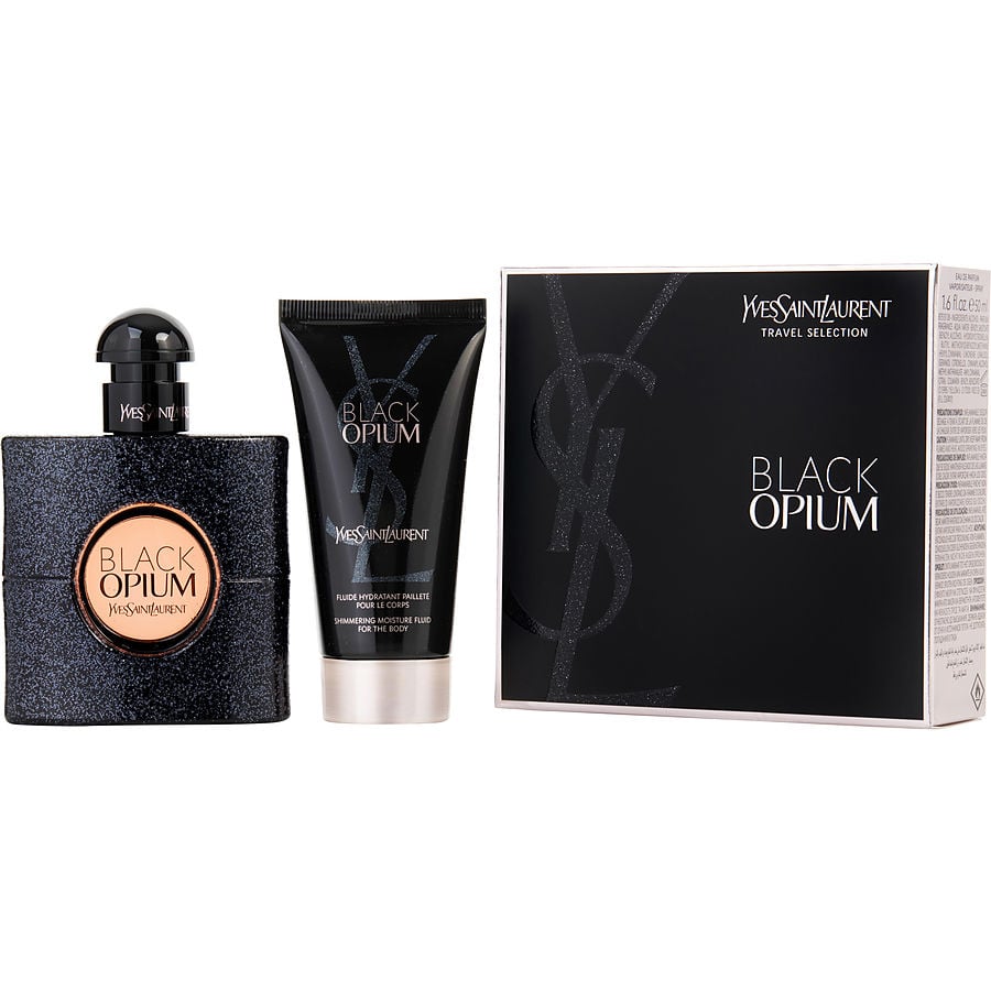 Black Opium by Yves Saint Laurent - EAU DE PARFUM SPRAY 1.6 OZ & SHIMMERING BODY LOTION