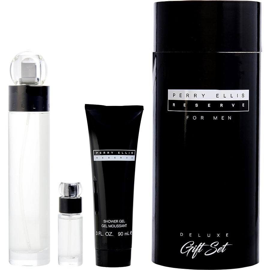 PERRY ELLIS RESERVE by Perry Ellis - EDT SPRAY 3.4 OZ & SHOWER GEL 3 OZ & EDT SPRAY 0.25 OZ MINI