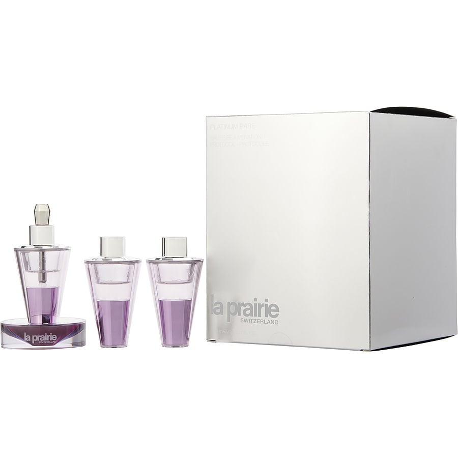 La Prairie by La Prairie - Platinum Rare Haute-Rejuvenation Protocol: Vials 3 x 8ml + Dispenser + Catalyst Bottle + Stand