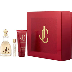 JIMMY CHOO I WANT CHOO by Jimmy Choo - EAU DE PARFUM SPRAY 3.4 OZ & BODY LOTION 3.4 OZ & EAU DE PARFUM SPRAY 0.25 OZ MINI