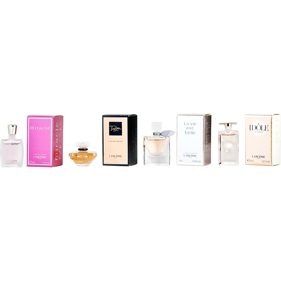 LANCOME VARIETY by Lancome - 4 PIECE MINI VARIETY WITH LA VIE EST BELLE & TRESOR & MIRACLE & IDOLE AND ALL ARE EAU DE PARFUM MINIS