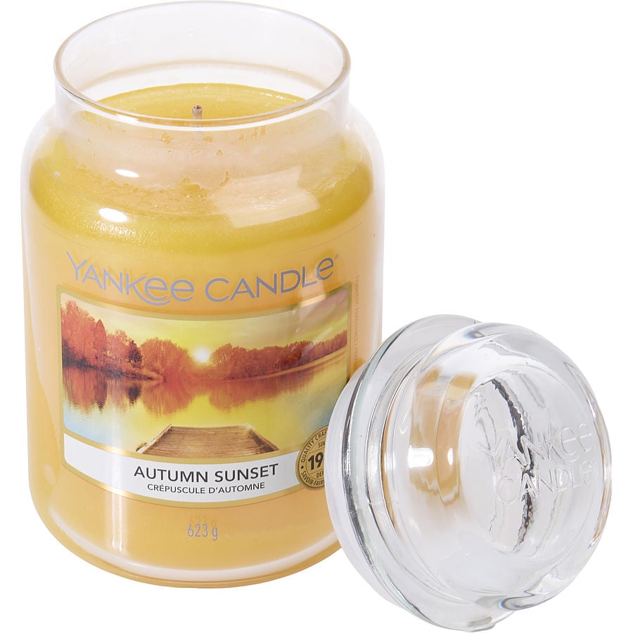 YANKEE CANDLE by Yankee Candle - AUTUMN SUNSET SCENTED LARGE JAR