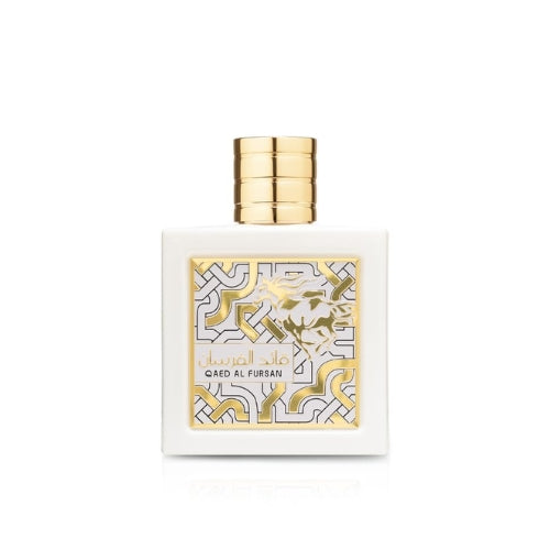 Lattafa Qaed Al Fursan Unlimited Perfume Bottle and Box available at thescentstory.com