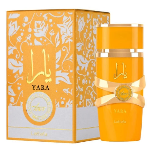 Lattafa Yara Tous Perfume Bottle With Box available at thescentstory.com